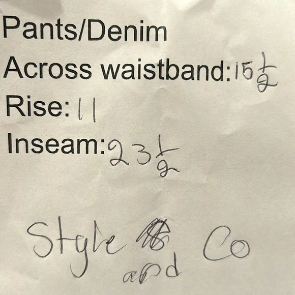 Style & Co. Jeans for Shorties! size 10 petite straight leg - Picture 7 of 7